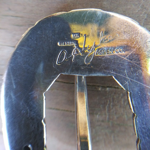 A. HYKES 14k Sterling Gator Belt Rare Ventage - Picture 4 of 8